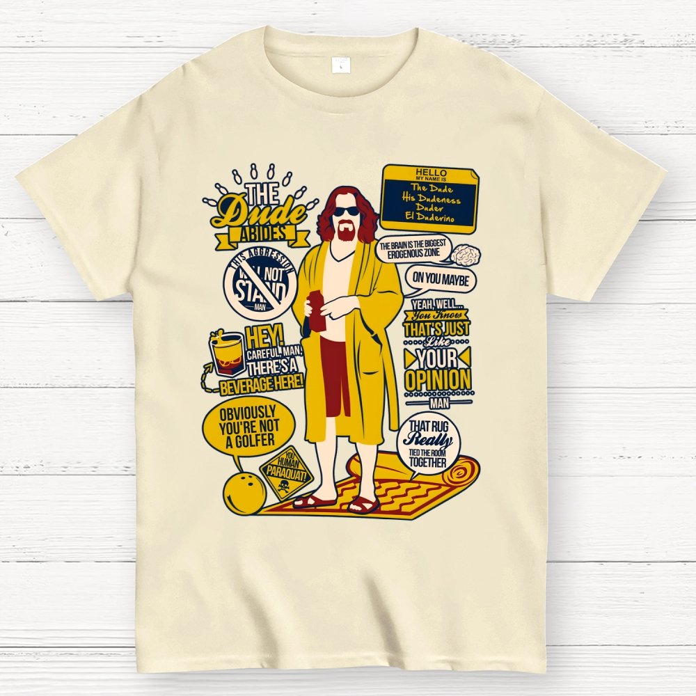The Dude Quotes Geek T-Shirt