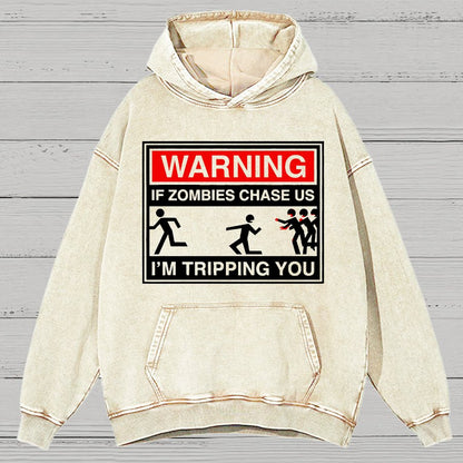 If Zombies Chase Us Vintage Distressed Vintage Distressed Hoodie