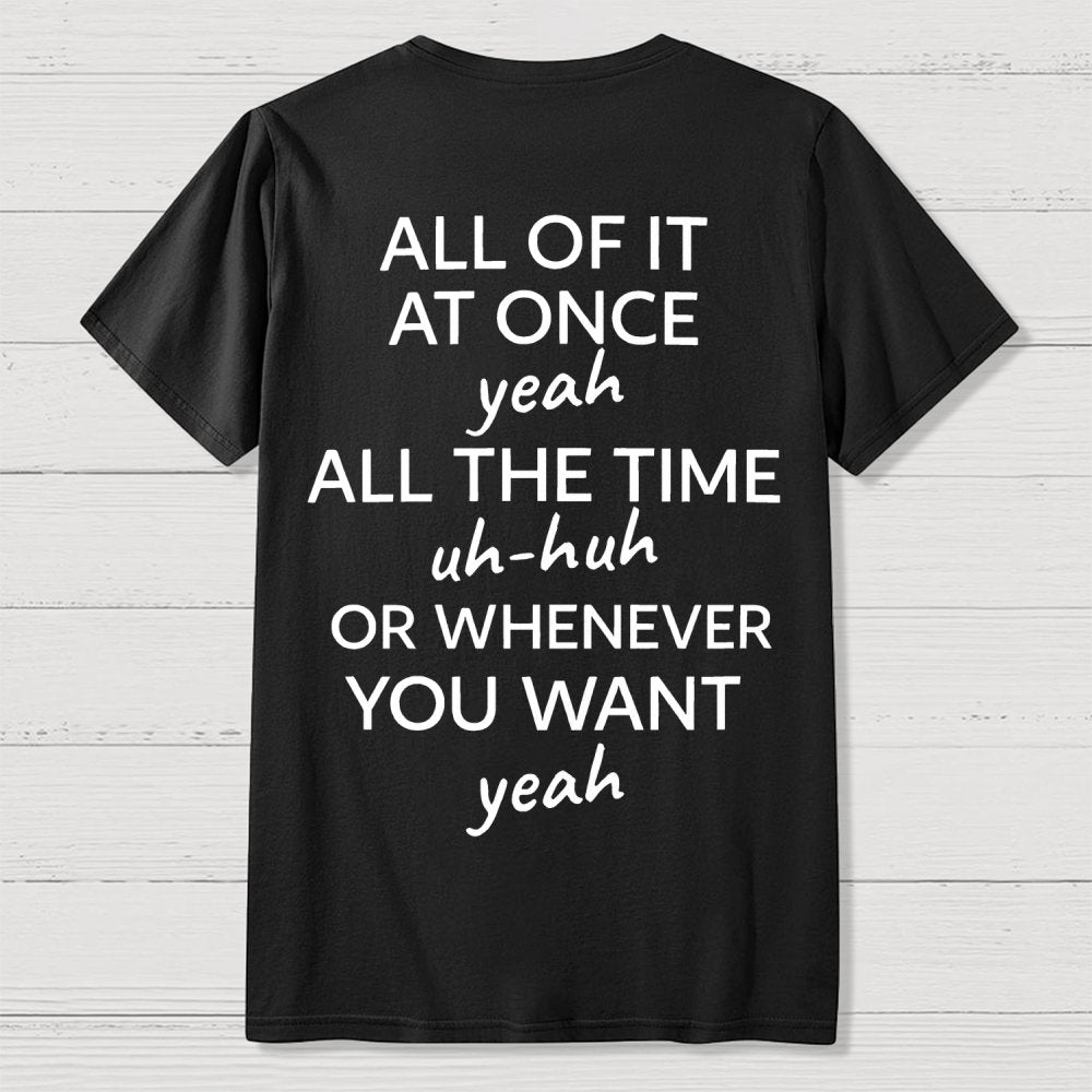 Do It Lady Front And Back Printing Geek T-Shirt