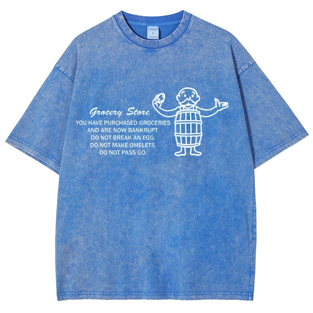 Chance on Eggs Pass Go Vintage Distressed T-shirt