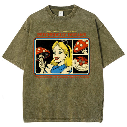 Psychedelic Dreams Vintage Distressed T-shirt
