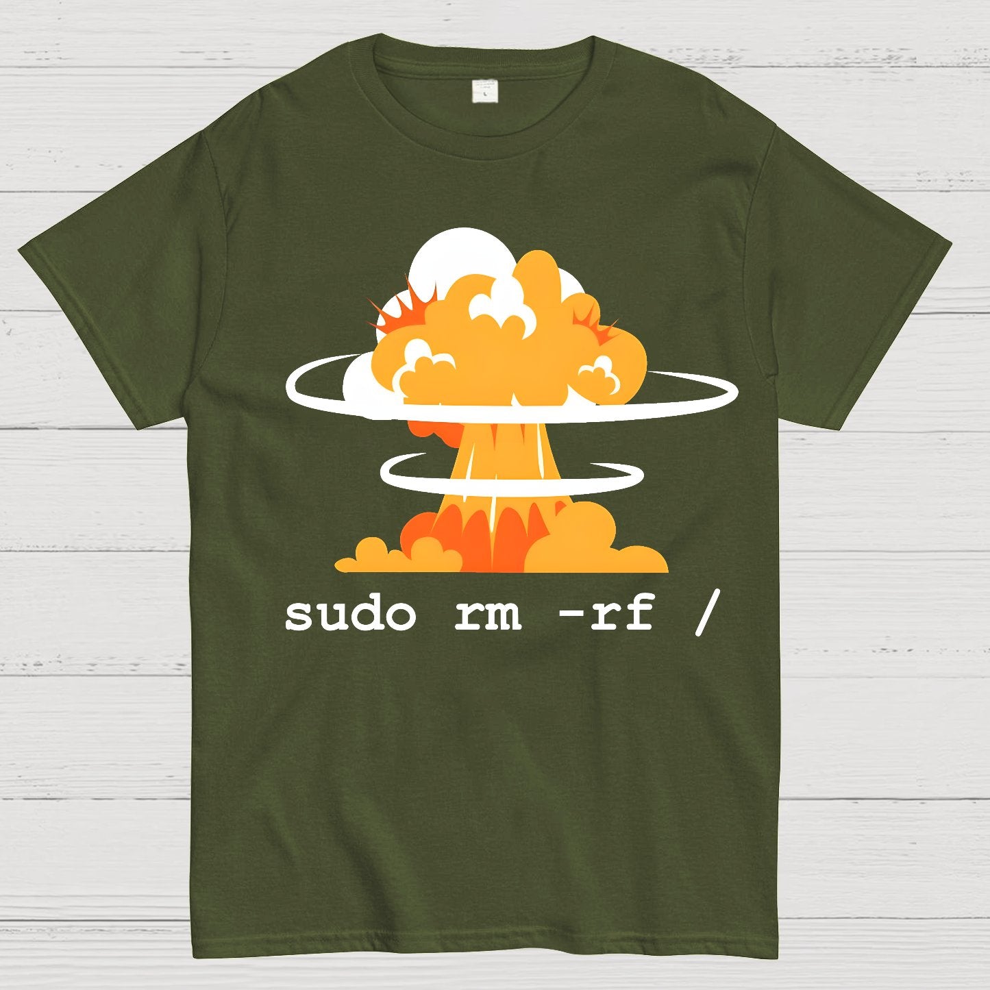Linux - Funny Linux Command Sudo RM Geek T-Shirt