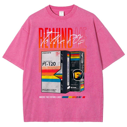Rewind Me to The 80's Vintage Distressed T-shirt