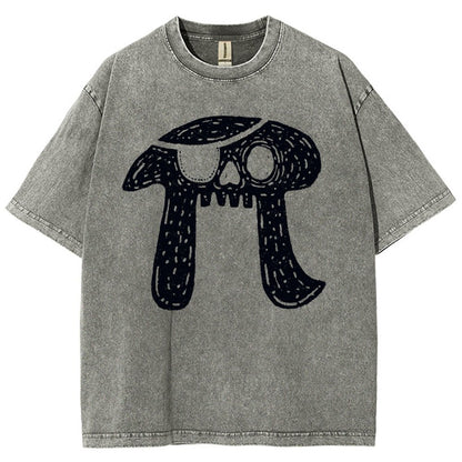 Pi-rate Skull Vintage Distressed T-shirt