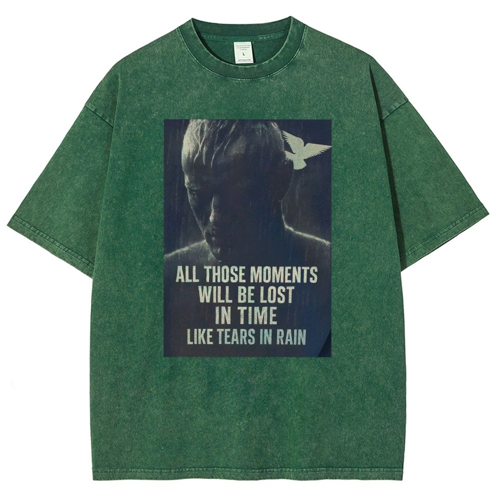 Like Tears in the Rain Vintage Distressed T-shirt
