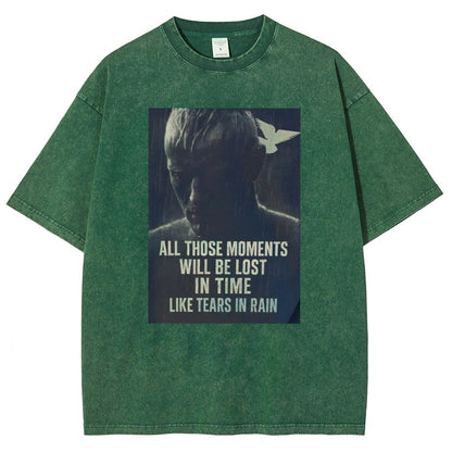 Like Tears in the Rain Vintage Distressed T-shirt