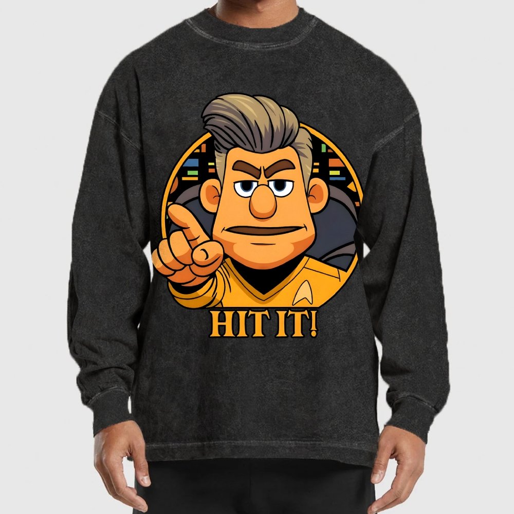 Hit It Washed Long Sleeve Tee