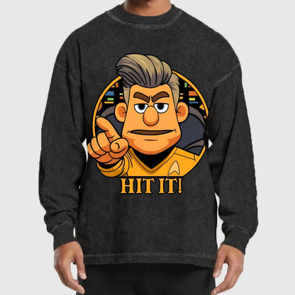 Hit It Washed Long Sleeve Tee