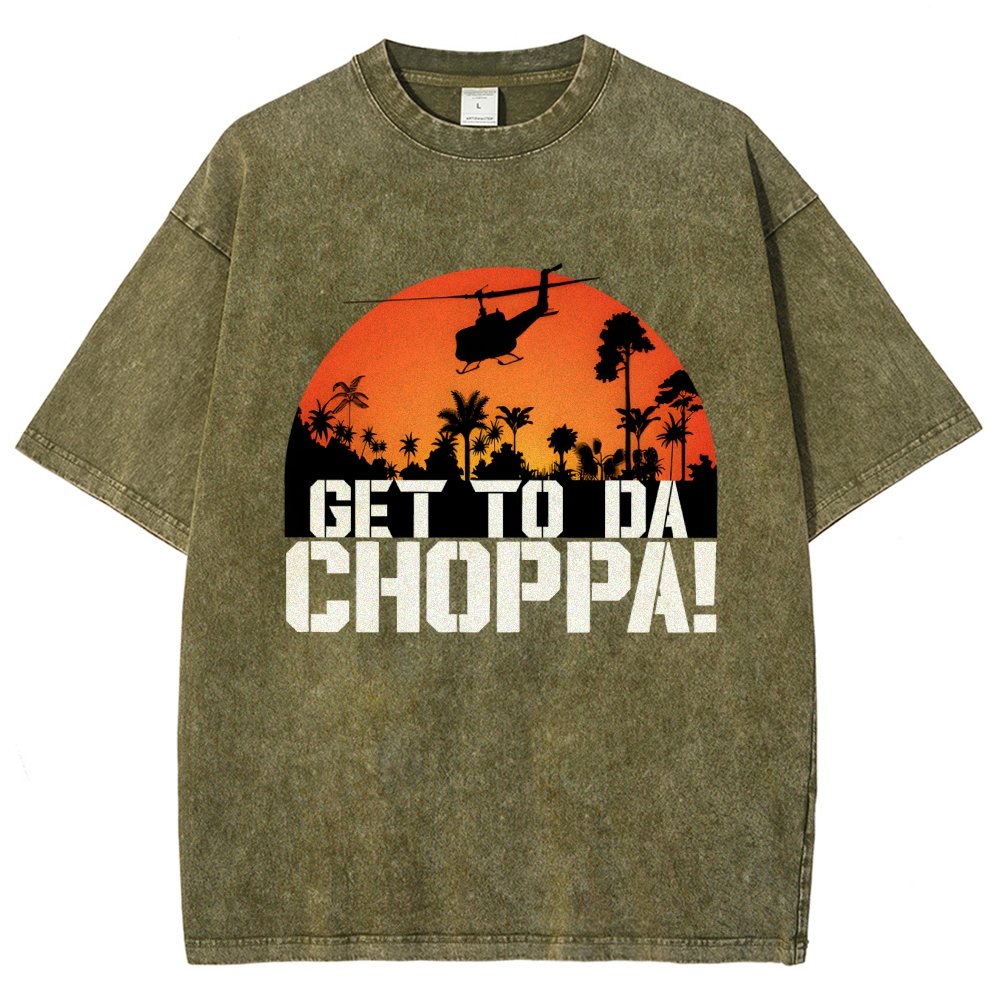 Get To The Chopper Vintage Distressed T-shirt