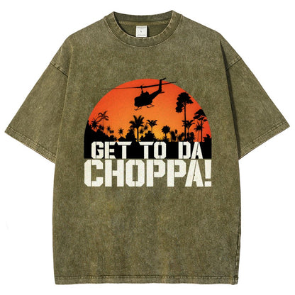 Get To The Chopper Vintage Distressed T-shirt
