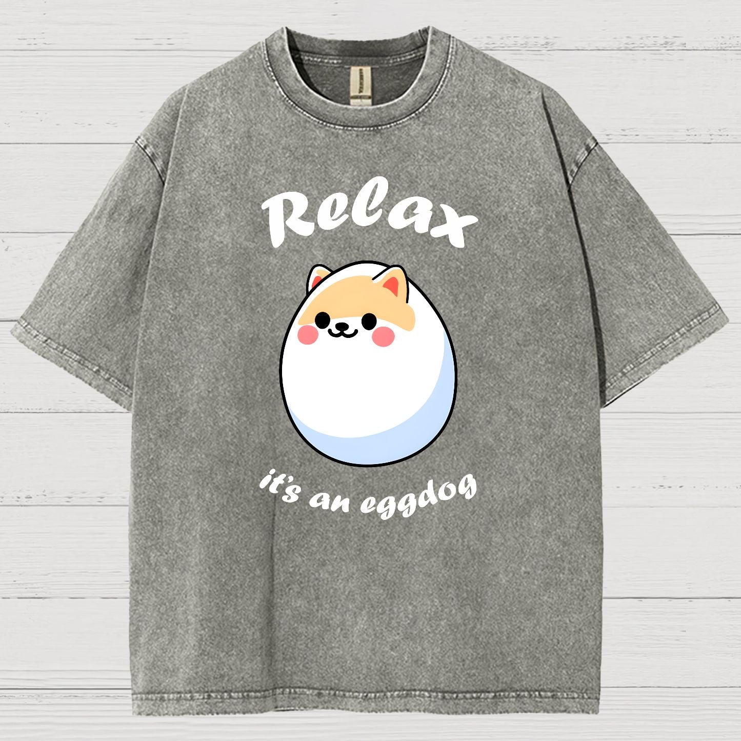 Relax it's an Eggdog Vintage Distressed T-shirt