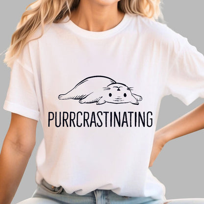 Purrcrastinating Geek T-Shirt
