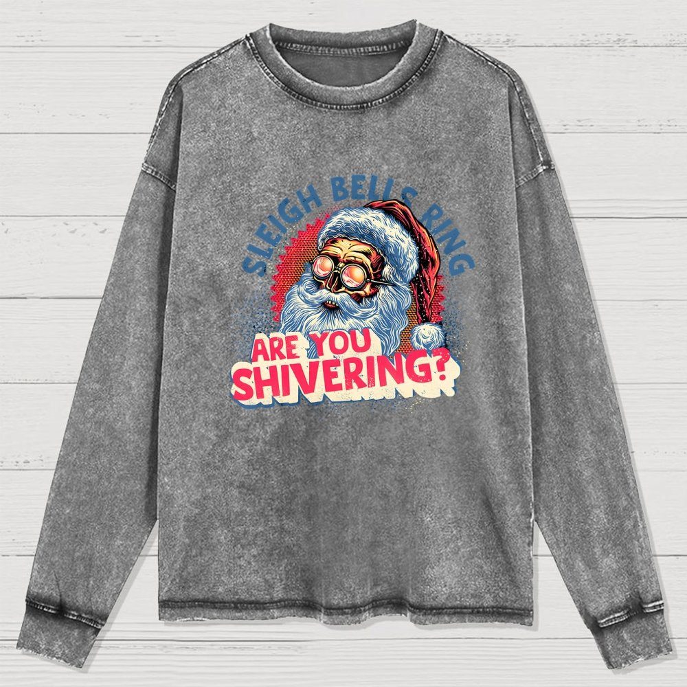Sleigh Bells Ring Washed Long Sleeve Tee