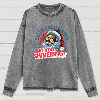 Sleigh Bells Ring Washed Long Sleeve Tee