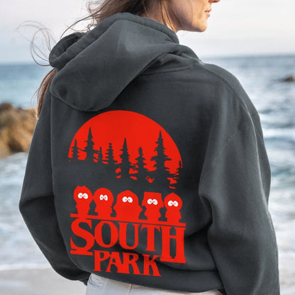Stranger Park Inspired Art Printed Back Unisex Cotton Hoodie