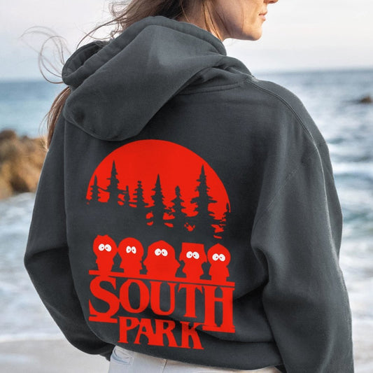 Stranger Park Inspired Art Printed Back Unisex Cotton Hoodie
