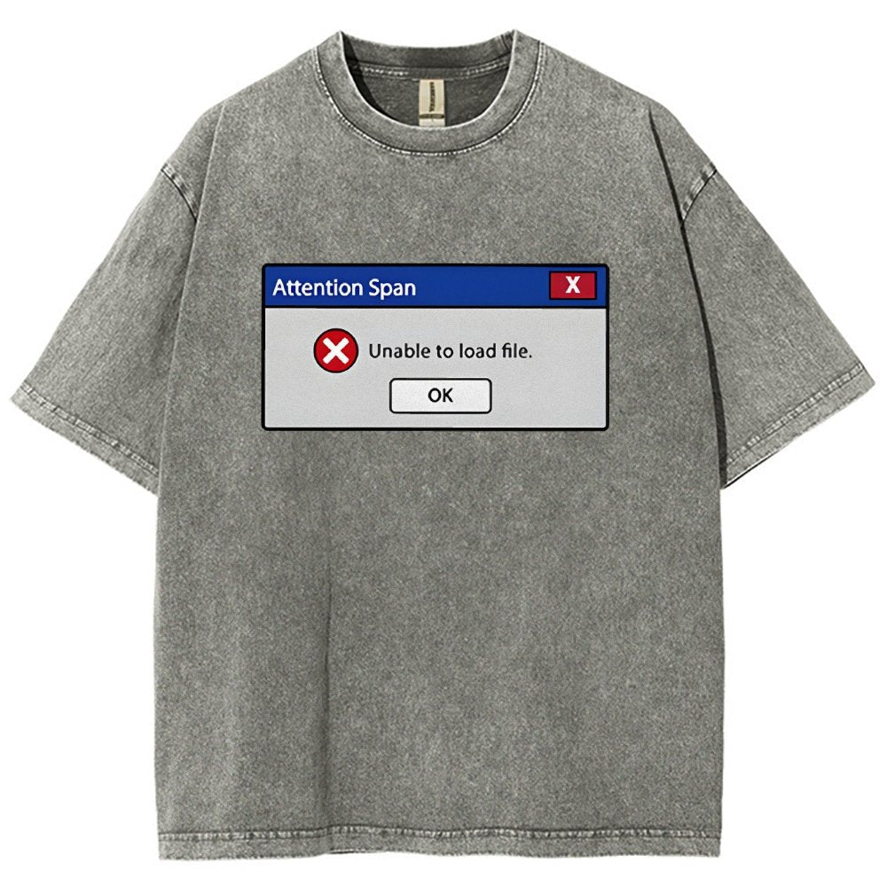 Attention Span Not Loading Vintage Distressed T-shirt