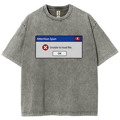 Attention Span Not Loading Vintage Distressed T-shirt