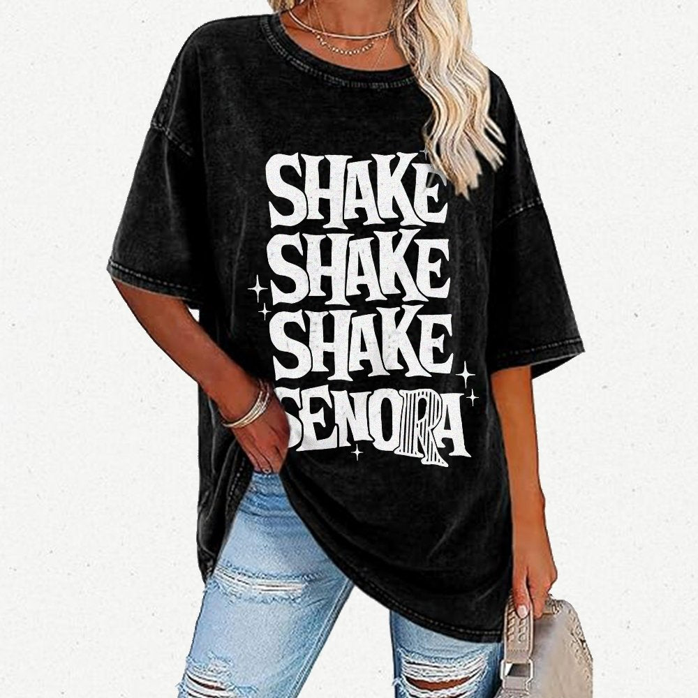 Shake Shake Shake Senora Halloween Vintage Distressed T-shirt