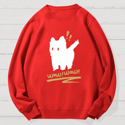Black Cat Wow！Wow！Geek Cotton Sweatshirt