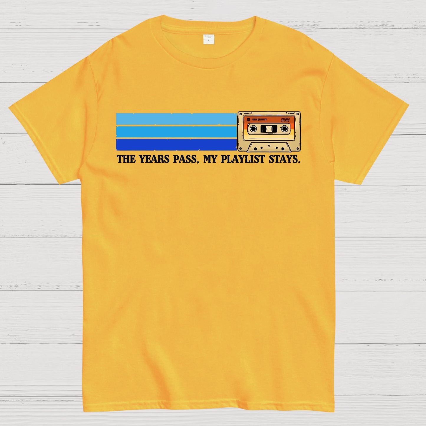 The Years Pass, My Playlist Stays Geek T-Shirt