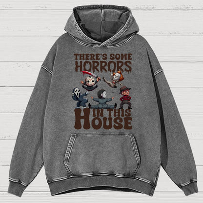 Halloween Horror Movies Vintage Distressed Hoodie