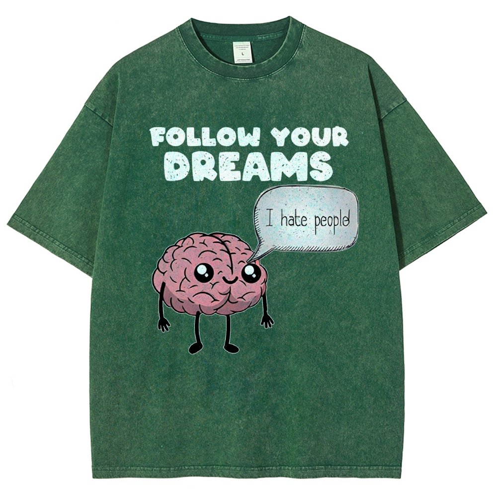 Follow Your Dreams Vintage Distressed T-shirt