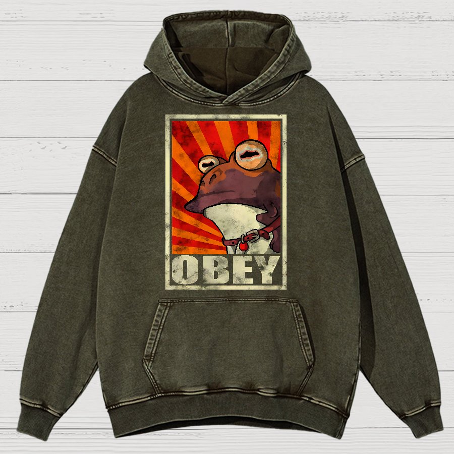 Obey Vintage Distressed Hoodie