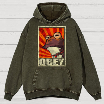 Obey Vintage Distressed Hoodie