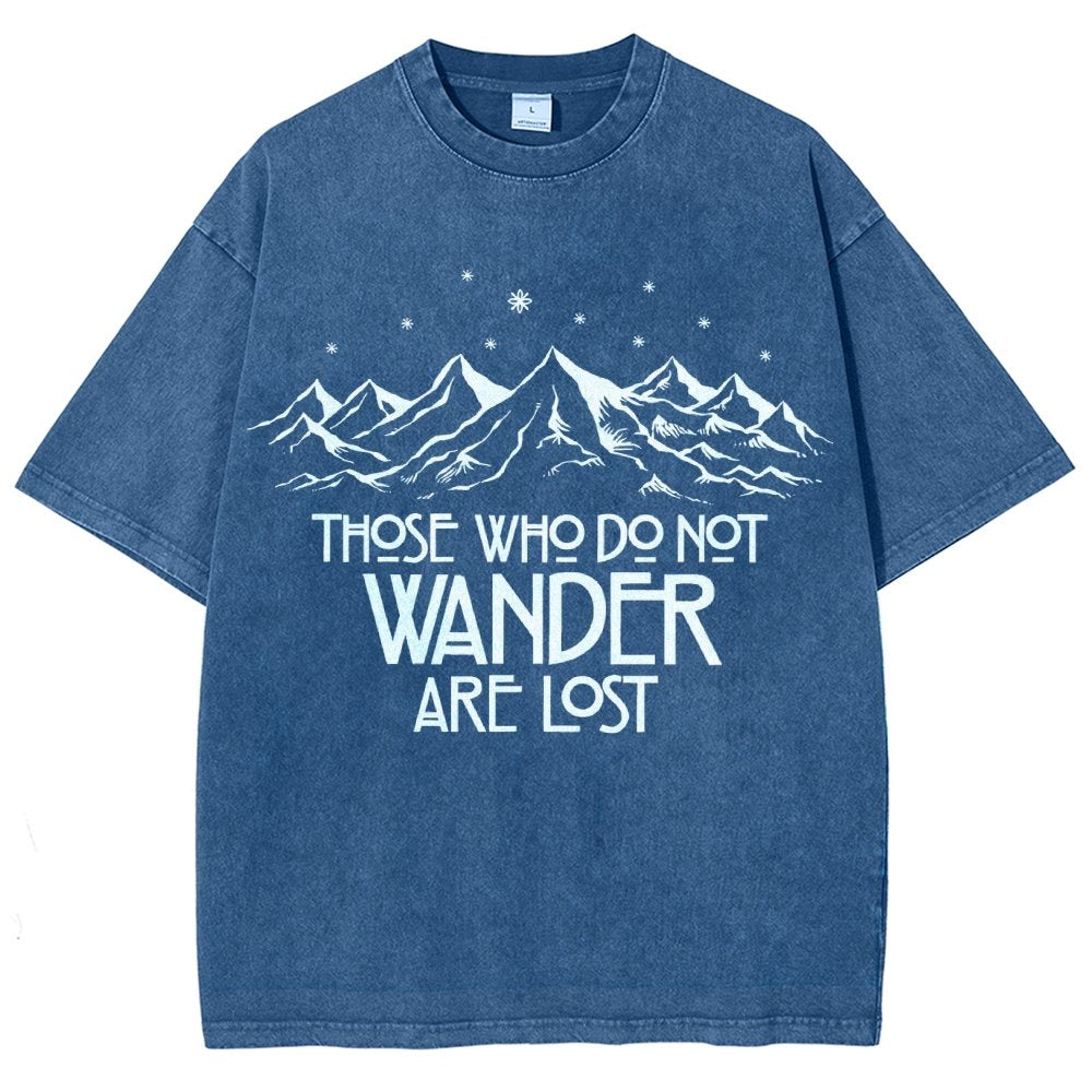 Those Who Do Not Wander Vintage Distressed T-shirt