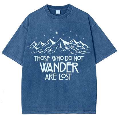 Those Who Do Not Wander Vintage Distressed T-shirt
