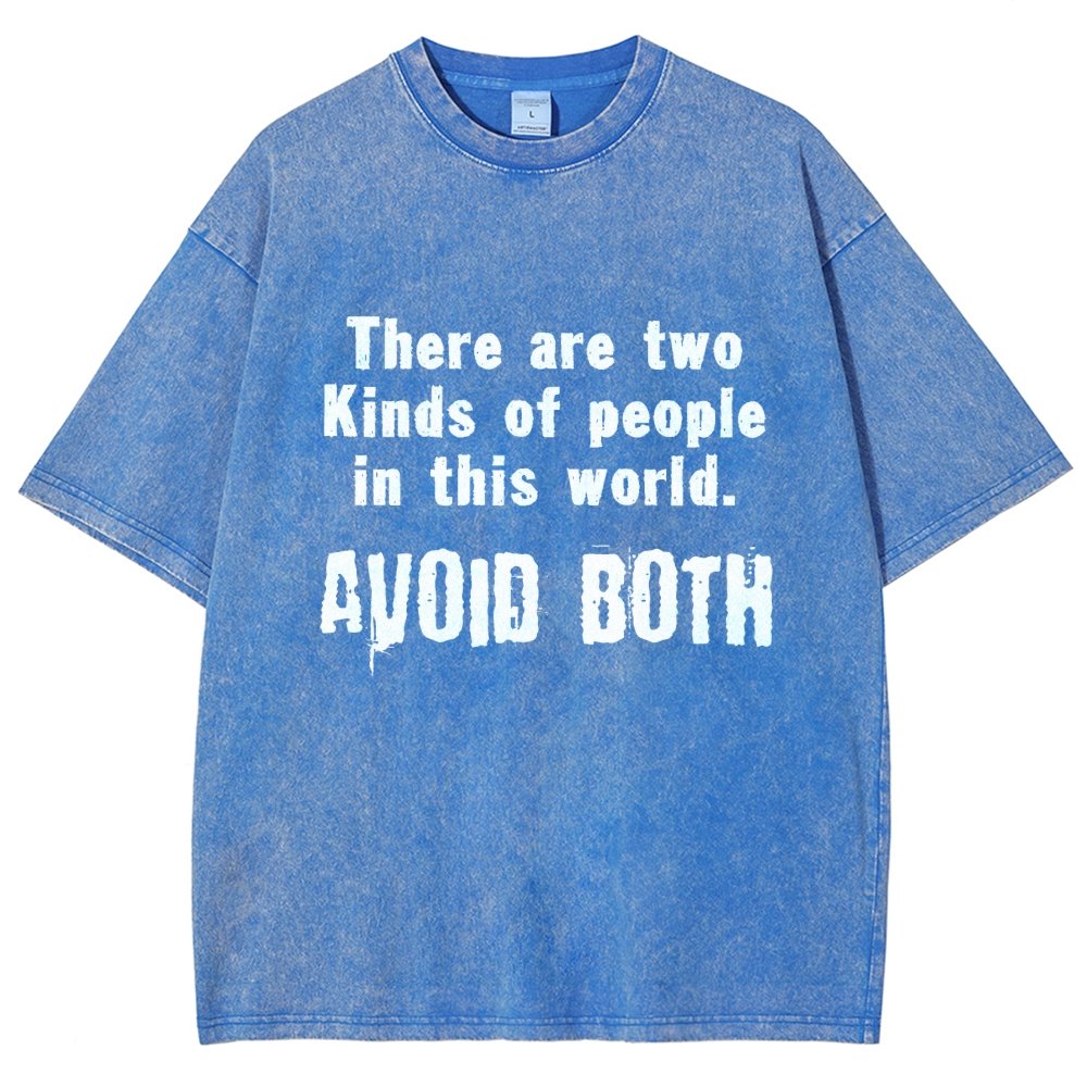 There Are Two Kinds Of People In This World Vintage Distressed T-shirt