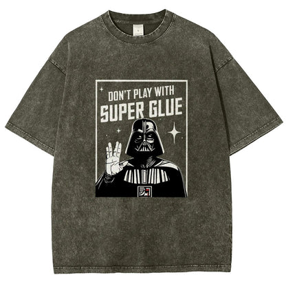 City Safety Tip Keep away from super glue Vintage Distressed T-shirt