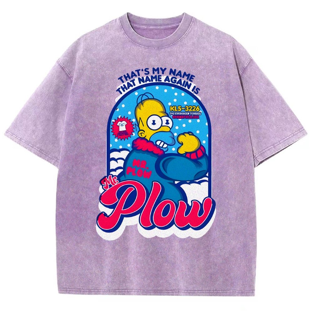 Mr. Snowplow Vintage Distressed T-shirt