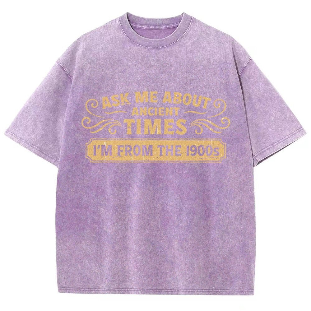 Ask Me About Ancient Times Vintage Distressed T-shirt