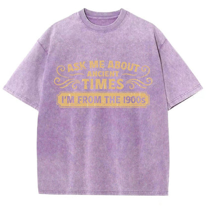 Ask Me About Ancient Times Vintage Distressed T-shirt
