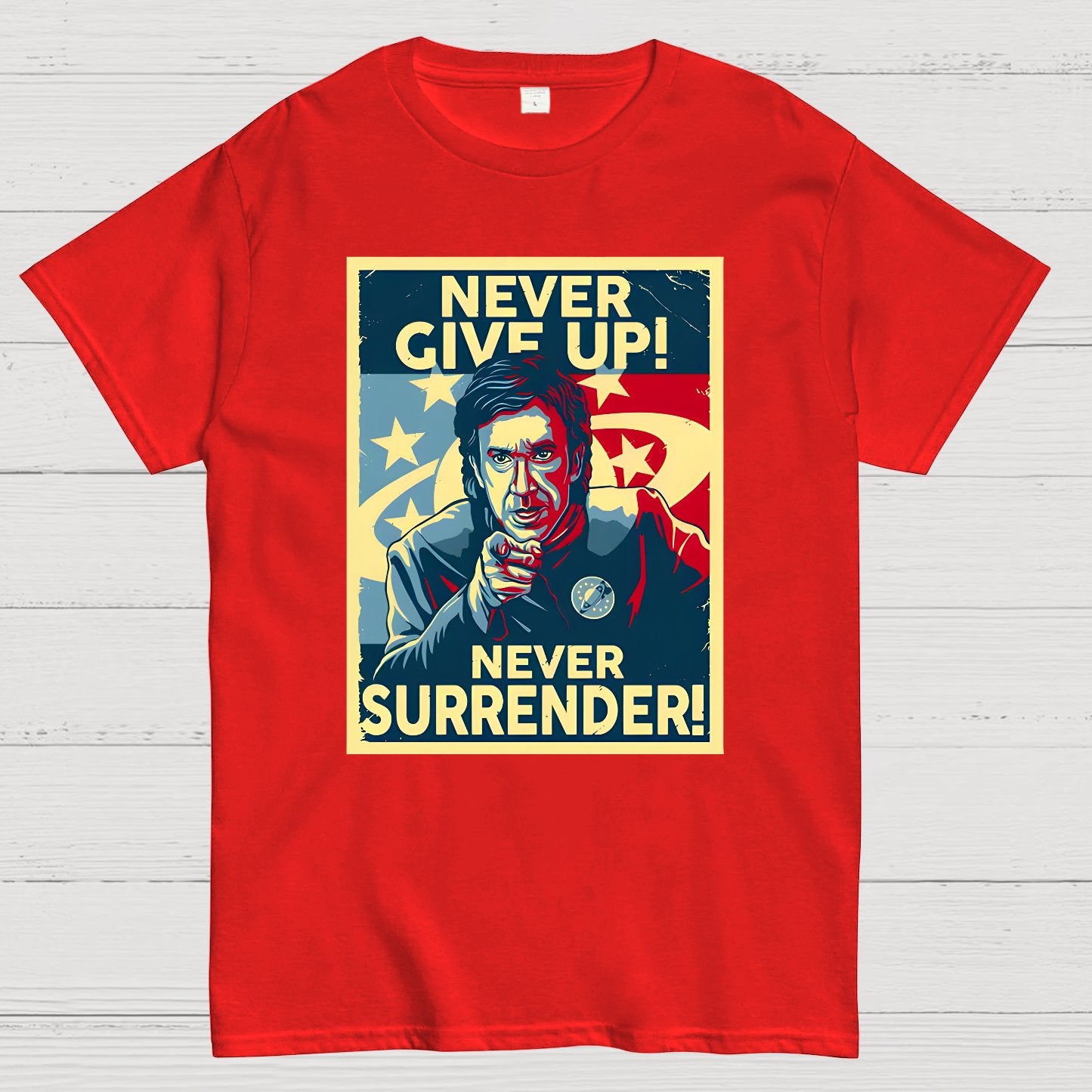 Never Give Up Geek T-Shirt