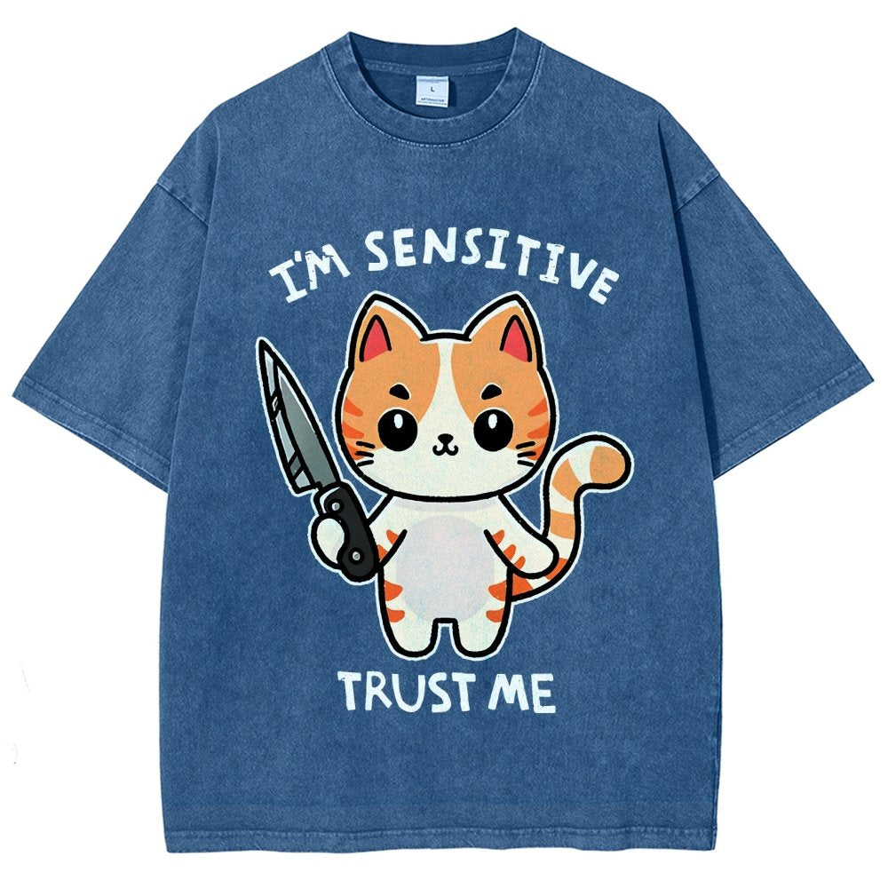 I'm Sensitive Vintage Distressed T-shirt