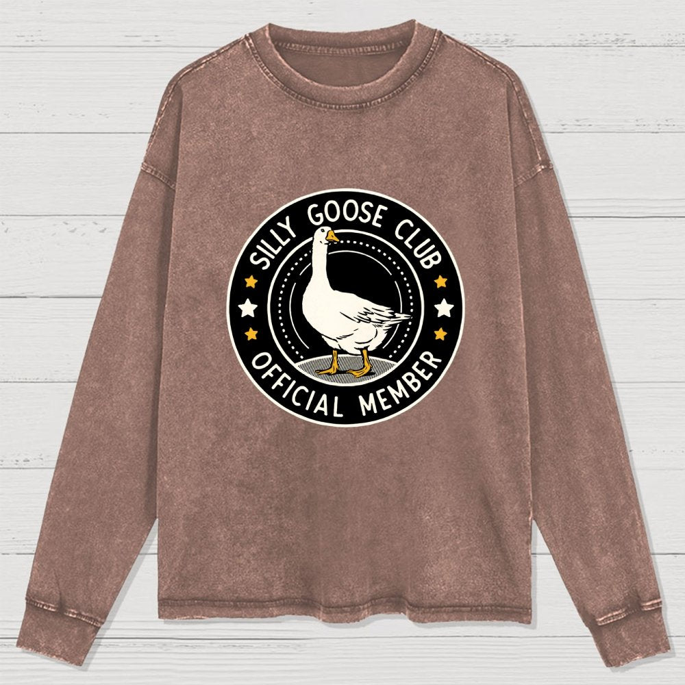 Silly Goose Club - Oficial Member Washed Long Sleeve Tee