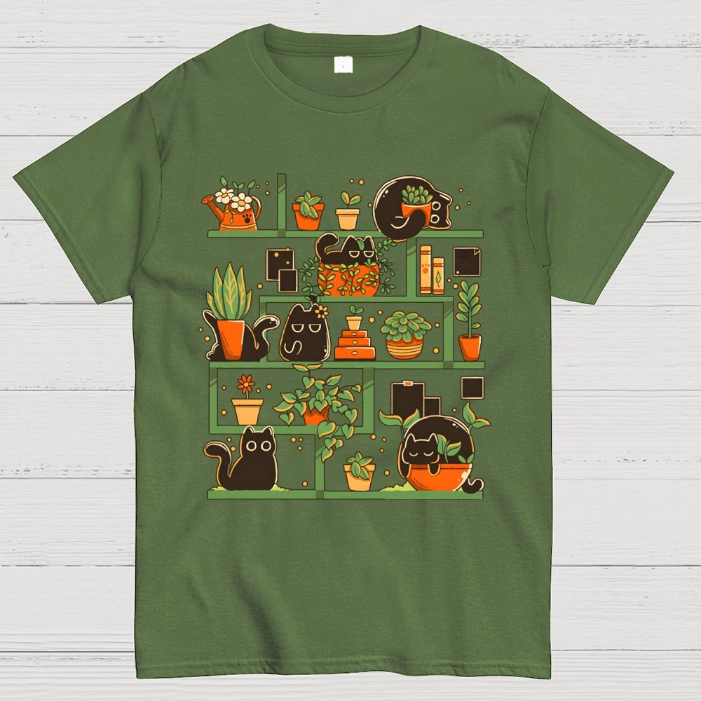 Kitten Garden Geek T-Shirt
