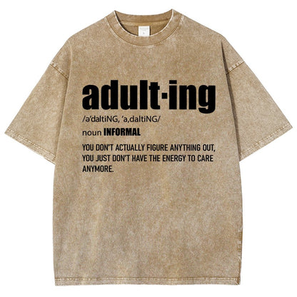 ADULT-ING Vintage Distressed T-shirt