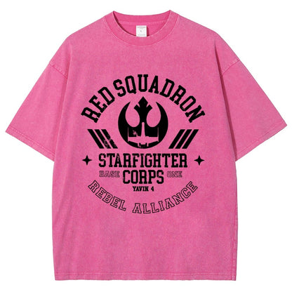 Red Star Squadron Base One Vintage Distressed T-shirt