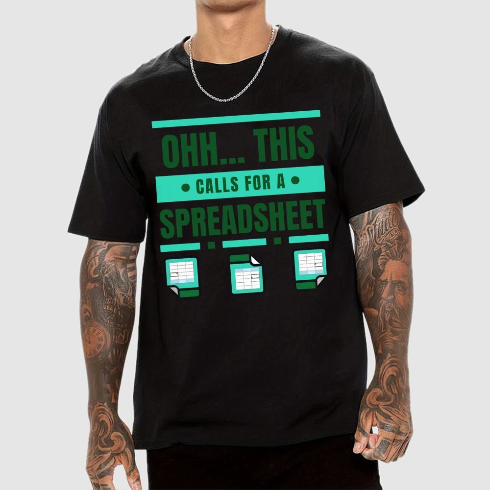 This Calls For A Spreadsheet Office Software Unisex Geek T-Shirt