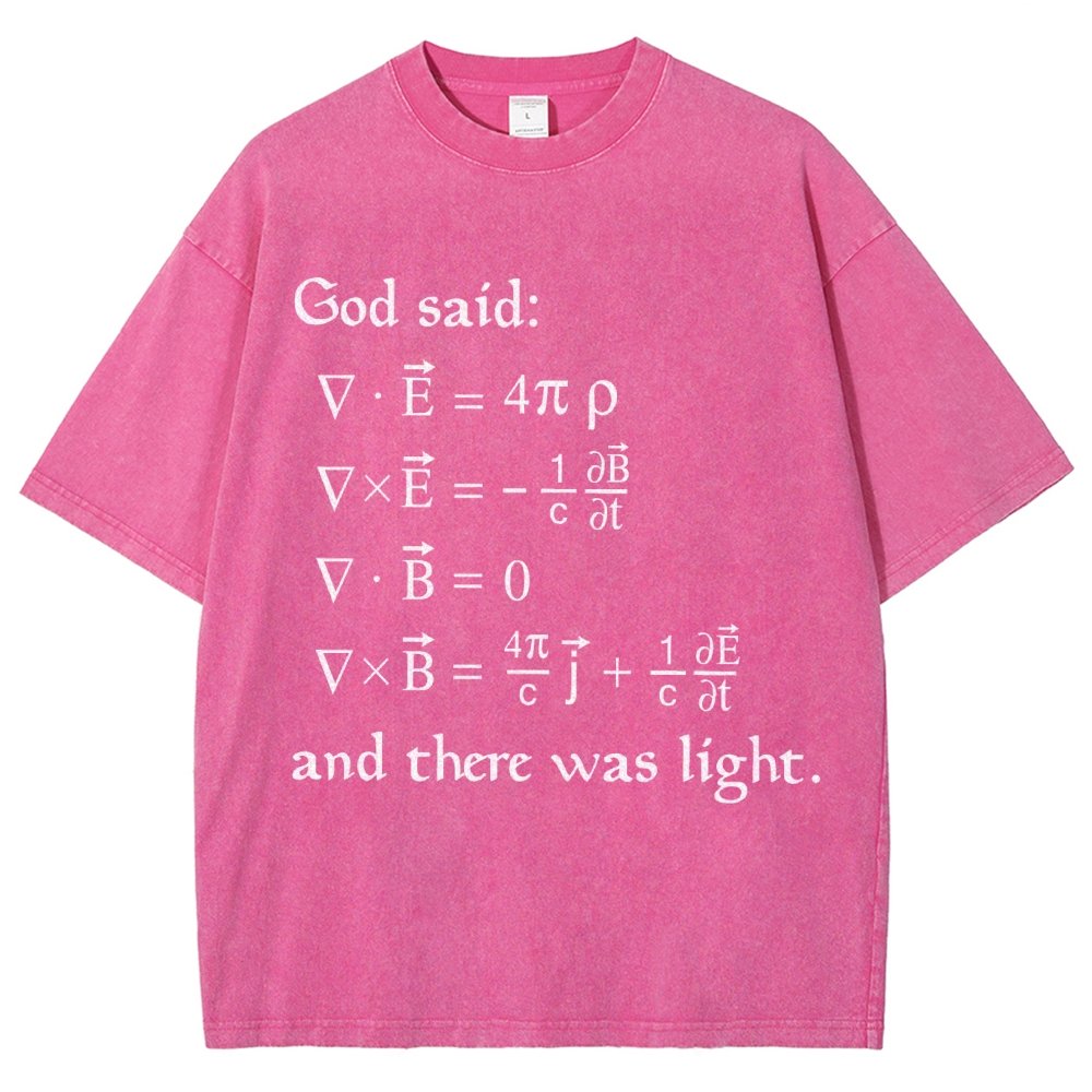 God said Funny math Vintage Distressed T-shirt