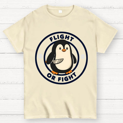 Flight or Fight Penguin Geek T-Shirt