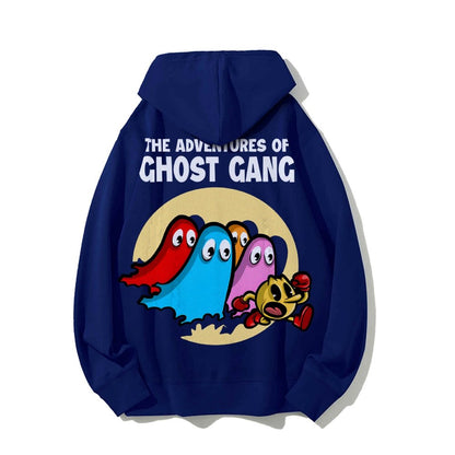 The Adventures Of Ghost Gang Printed Back Cotton Hoodie
