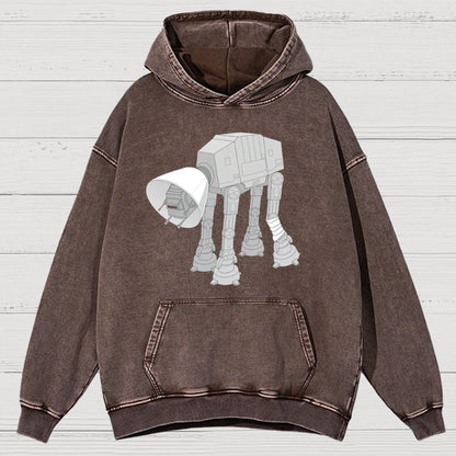 Battle Damage Vintage Distressed Hoodie