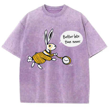 Better Late Than Never Vintage Distressed T-shirt