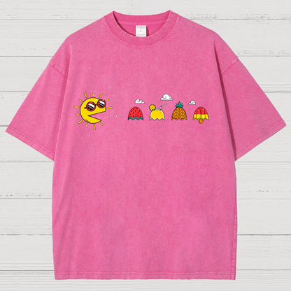 PAC-SUMMER Vintage Distressed T-shirt