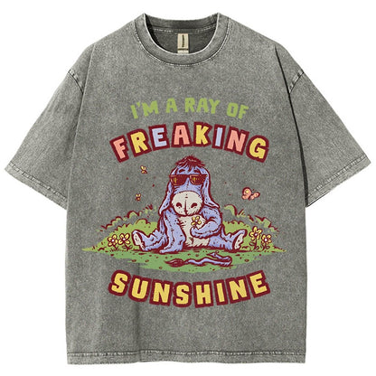A Freaking Ray Of Sunshine Vintage Distressed T-shirt